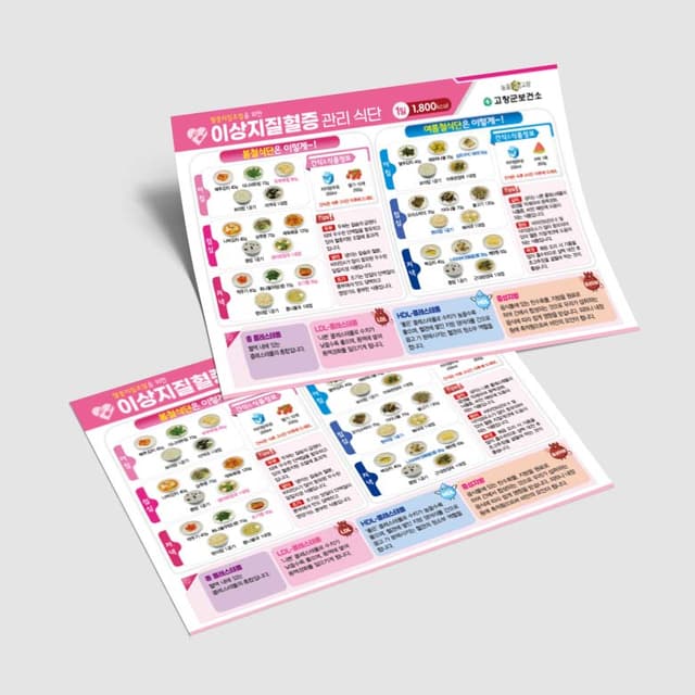 [G3-007] 이상지질혈증 관리식단 슬림카드