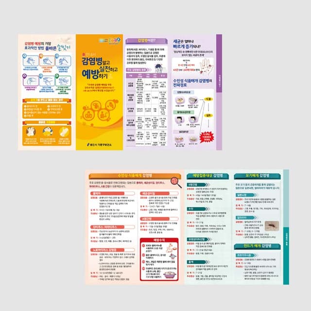 [H1-013] 감염병 알고 실천하고 예방하기 리플렛
