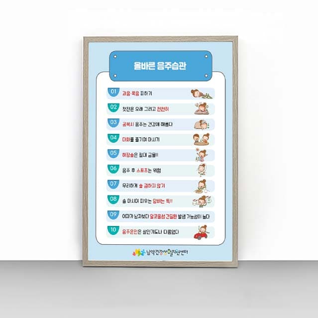 [A4-006] 올바른 음주습관 판넬