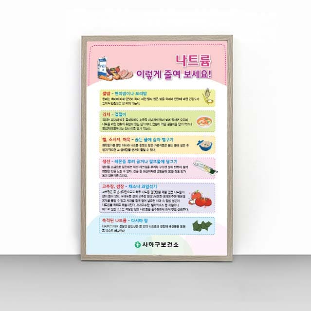 [C4-004] 나트륨 이렇게 줄여 보세요! 판넬