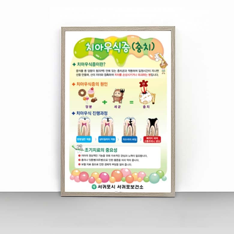 [I4-016] 치아우식증(충치) 판넬