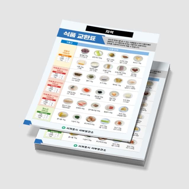 [G3-020] 식품 교환표(PP/자석)