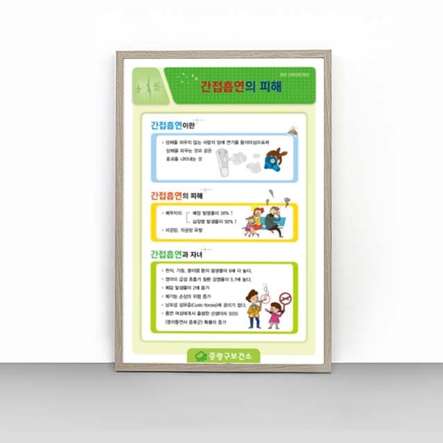 [A4-026] 간접흡연의 피해 판넬