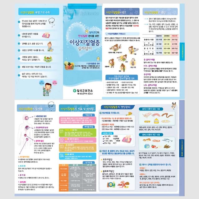 [G1-050] 이상지질혈증 길라잡이 4단 리플렛