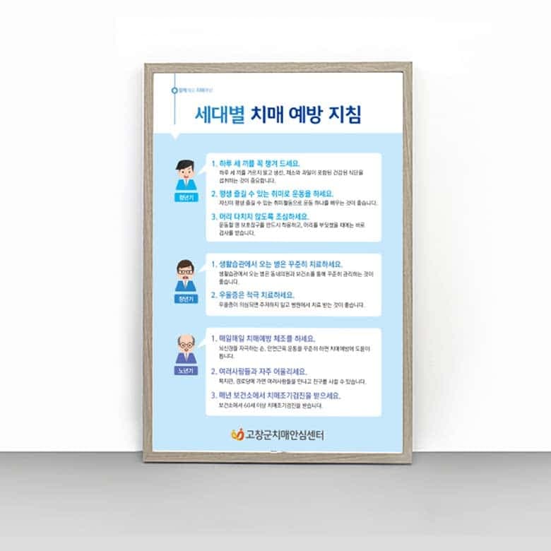 [P4-038] 세대별 치매 예방 지침 판넬