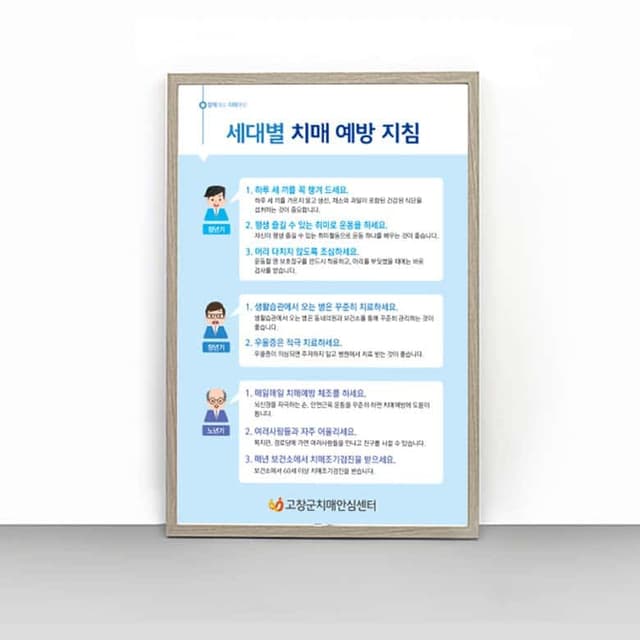 [P4-038] 세대별 치매 예방 지침 판넬