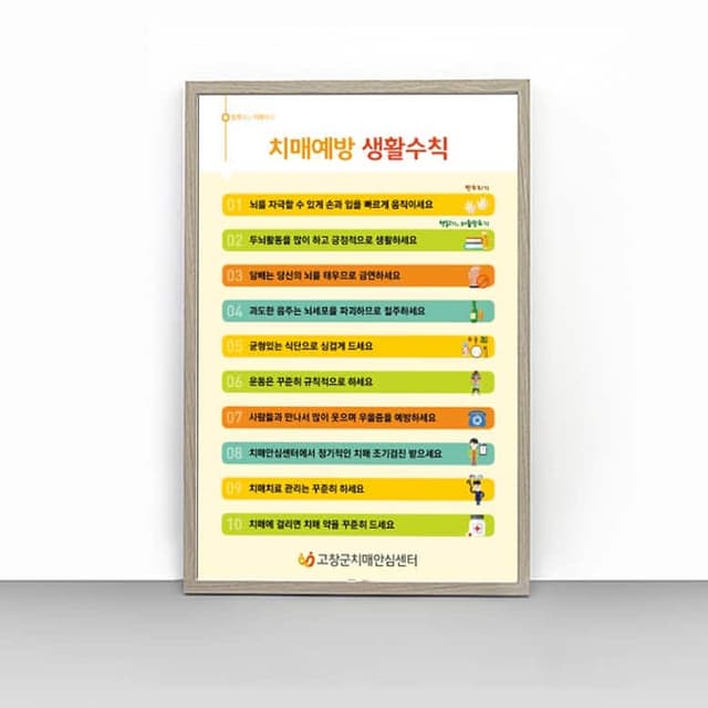 [P4-040] 치매예방 생활수칙 판넬