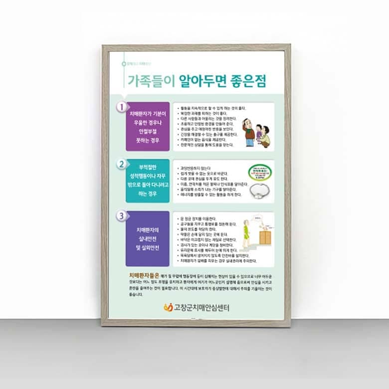 [P4-042] 가족들이 알아두면 좋은점 판넬