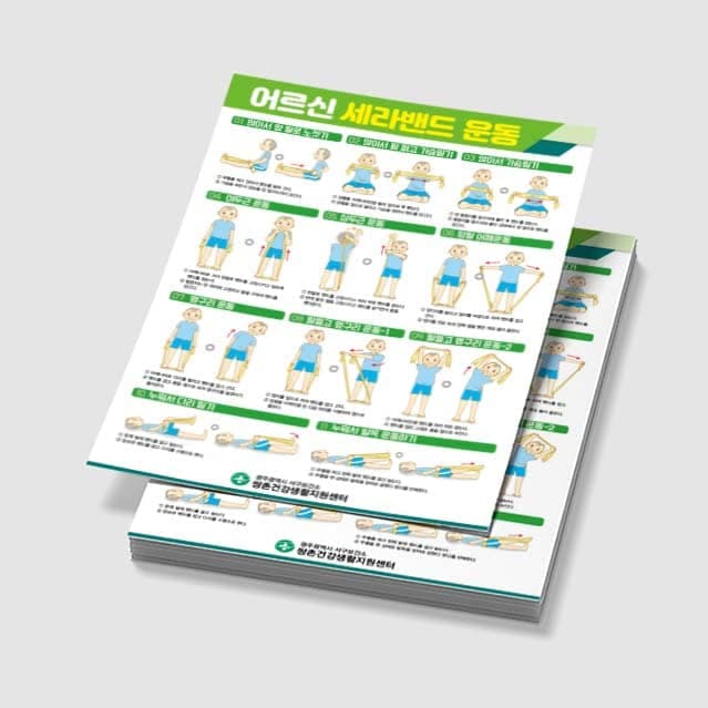 [E3-010] 어르신 세라밴등 운동 포스터