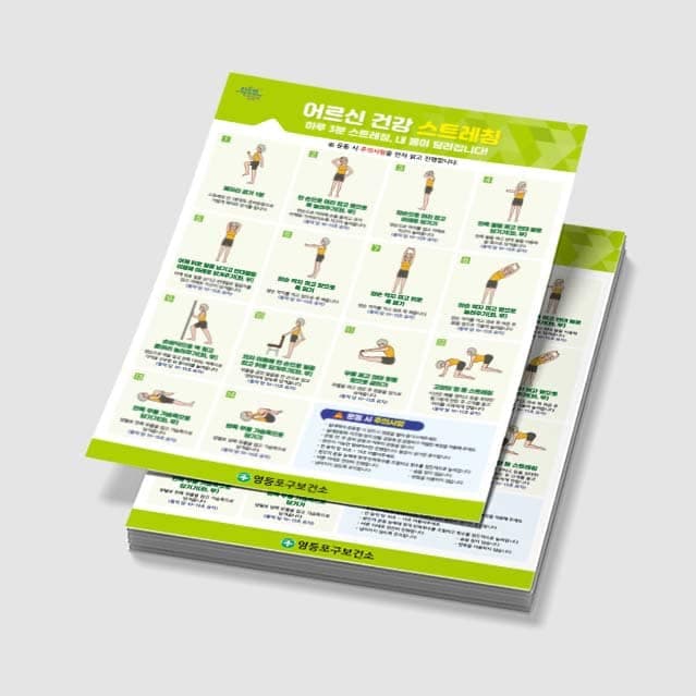 [E3-032] 어르신 건강 스트레칭 포스터