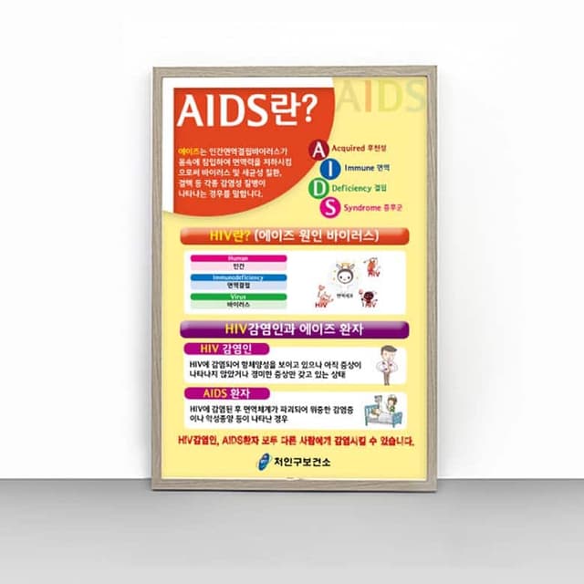 [H4-021] 에이즈란? 판넬
