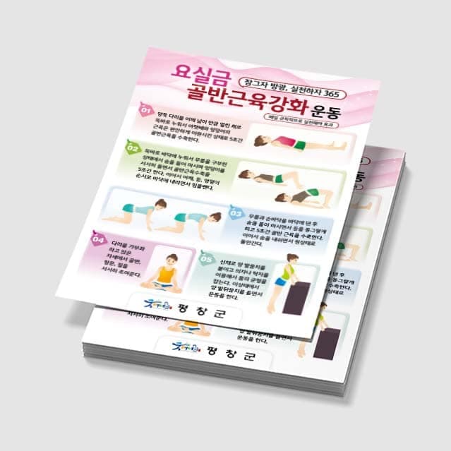 [E3-042] 요실금 골반근육강화 운동 포스터