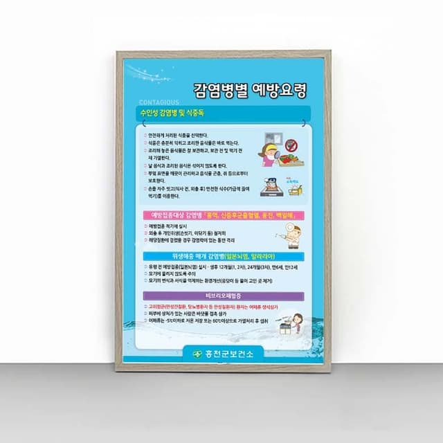 [H4-016] 감염병별 예방요령 판넬