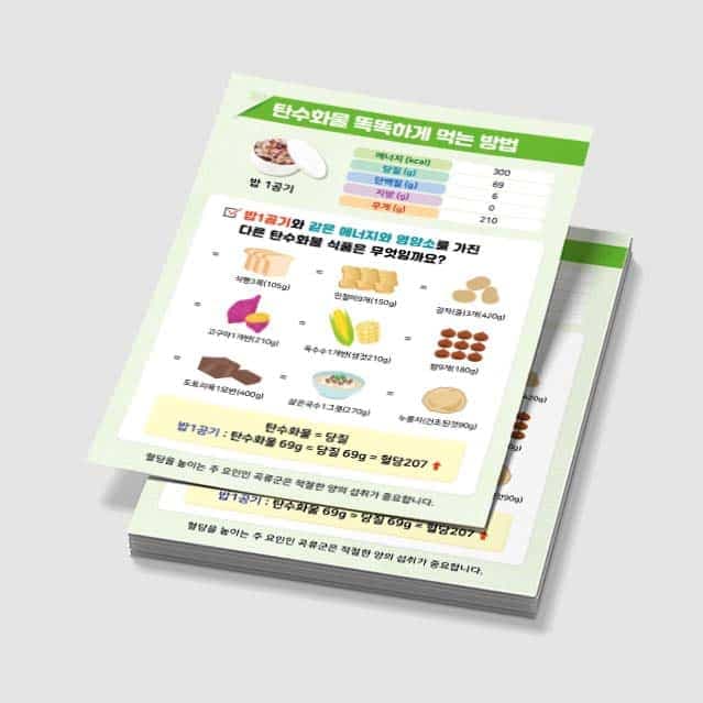 [K3-027] 탄수화물 똑똑하게 전단