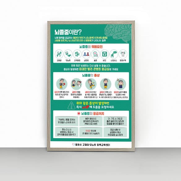 [K4-018] 뇌졸중 판넬